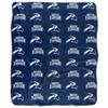 University of North Florida Logo Pattern Silky Touch Sherpa Back Super Soft Throw Blanket,Logo Pattern view 2
