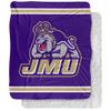James Madison University Dukes Primary Logo Silky Touch Sherpa Back Super Soft Throw Blanket,Primary Logo view 1