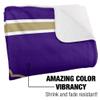 James Madison University Dukes Primary Logo Silky Touch Sherpa Back Super Soft Throw Blanket,Primary Logo view 3