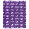 University of North Alabama Lions Logo Pattern Silky Touch Sherpa Back Super Soft Throw Blanket,Logo Pattern view 2