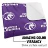University of North Alabama Lions Logo Pattern Silky Touch Sherpa Back Super Soft Throw Blanket,Logo Pattern view 3
