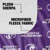 University of North Alabama Lions Logo Pattern Silky Touch Sherpa Back Super Soft Throw Blanket,Logo Pattern view 4