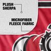 Gardner-Webb University Runnin' Bulldogs Primary Logo Silky Touch Sherpa Back Super Soft Throw Blanket,Primary Logo view 4