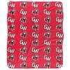 Gardner-Webb University Runnin' Bulldogs Logo Pattern Silky Touch Sherpa Back Super Soft Throw Blanket,Logo Pattern view 2