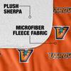 University of Texas Rio Grande Valley Vaqueros Blanket, 50"x60" Logo Pattern, Silky Touch Sherpa Back Super Soft Throw Blanket view 4