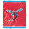 Delaware State University Hornets Logo Dots Silky Touch Sherpa Back Super Soft Throw Blanket,Logo Dots view 2