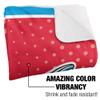 Delaware State University Hornets Logo Dots Silky Touch Sherpa Back Super Soft Throw Blanket,Logo Dots view 3