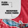 Delaware State University Hornets Logo Dots Silky Touch Sherpa Back Super Soft Throw Blanket,Logo Dots view 4
