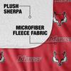 Marist College Logo Pattern Silky Touch Sherpa Back Super Soft Throw Blanket,Logo Pattern view 4