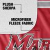 Marist College Primary Logo Silky Touch Sherpa Back Super Soft Throw Blanket,Primary Logo view 4