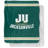Jacksonville University Dolphins Primary Logo Silky Touch Sherpa Back Super Soft Throw Blanket,Primary Logo view 1