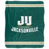 Jacksonville University Dolphins Primary Logo Silky Touch Sherpa Back Super Soft Throw Blanket,Primary Logo view 2