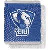 Eastern Illinois University Panthers Logo Dots Silky Touch Sherpa Back Super Soft Throw Blanket,Logo Dots view 1
