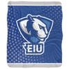 Eastern Illinois University Panthers Logo Dots Silky Touch Sherpa Back Super Soft Throw Blanket,Logo Dots view 2