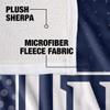 University of North Florida Logo Dots Silky Touch Sherpa Back Super Soft Throw Blanket,Logo Dots view 4