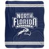 University of North Florida Primary Logo Silky Touch Sherpa Back Super Soft Throw Blanket,Primary Logo view 2