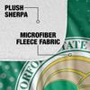 Norfolk State University Logo Dots Silky Touch Sherpa Back Super Soft Throw Blanket,Logo Dots view 4