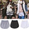 3 Pieces Shirt Extender for Women Adjustable Layering Fake Top Lower Sweep Shirt Half Length Skirt, Security of under skirts (C SET,4XL) view 2