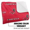 Fairfield University Stags Blanket, 50"x60" Logo Pattern, Silky Touch Sherpa Back Super Soft Throw Blanket view 3