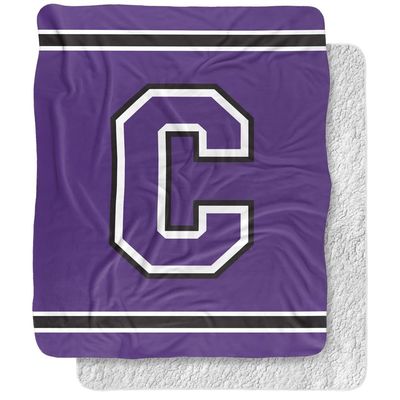 Cornell College Rams Blanket, 50"x60" Primary Logo, Silky Touch Sherpa Back Super Soft Throw Blanket