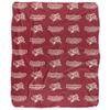 Rhode Island College Anchorman Logo Pattern Silky Touch Sherpa Back Super Soft Throw Blanket,Logo Pattern view 2