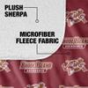 Rhode Island College Anchorman Logo Pattern Silky Touch Sherpa Back Super Soft Throw Blanket,Logo Pattern view 4