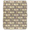 Valparaiso University Beacons Logo Pattern Silky Touch Sherpa Back Super Soft Throw Blanket,Logo Pattern view 2