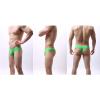 JEsilunmaMY Mens Seamless Underwear Ice Silk Low Rise U Convex Pouch G-String Thong Solid Color Breathable T-Back Panties (Green1,Small) view 4