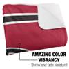 Central Washington University Wildcats Primary Logo Silky Touch Sherpa Back Super Soft Throw Blanket,Primary Logo view 3