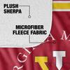 Virginia Military Institute Keydets Primary Logo Silky Touch Sherpa Back Super Soft Throw Blanket,Primary Logo view 4