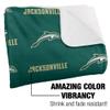 Jacksonville University Dolphins Logo Pattern Silky Touch Sherpa Back Super Soft Throw Blanket,Logo Pattern view 3