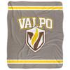 Valparaiso University Beacons Primary Logo Silky Touch Sherpa Back Super Soft Throw Blanket,Primary Logo view 2