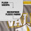 Valparaiso University Beacons Primary Logo Silky Touch Sherpa Back Super Soft Throw Blanket,Primary Logo view 4