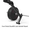 AHDFY Deadlift Jack, Barbell Jack, Deadlift Barbell Jack for Deadlifting, Powerlifting and Weightlifting, Cold Rolled Steel, Max Capacity 600lbs, Foot Pedal - Easy to Load and Unload Weight Plates,L view 3