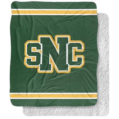 St. Norbert College Greeen Knights Primary Logo Silky Touch Sherpa Back Super Soft Throw Blanket,Primary Logo