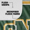 St. Norbert College Greeen Knights Primary Logo Silky Touch Sherpa Back Super Soft Throw Blanket,Primary Logo view 4
