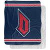 Duquesne University Dukes Primary Logo Silky Touch Sherpa Back Super Soft Throw Blanket,Primary Logo view 1