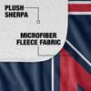 Duquesne University Dukes Primary Logo Silky Touch Sherpa Back Super Soft Throw Blanket,Primary Logo view 4