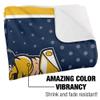 Northern Arizona University Lumberjacks Blanket, 50"x60" Logo Dots, Silky Touch Sherpa Back Super Soft Throw Blanket view 3