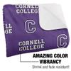 Cornell College Rams Blanket, 50"x60" Logo Pattern, Silky Touch Sherpa Back Super Soft Throw Blanket view 3