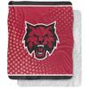Central Washington University Wildcats Logo Dots Silky Touch Sherpa Back Super Soft Throw Blanket,Logo Dots
