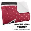 Central Washington University Wildcats Logo Dots Silky Touch Sherpa Back Super Soft Throw Blanket,Logo Dots view 3