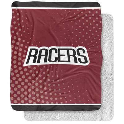 University of Northwestern Ohio Racers Logo Dots Silky Touch Sherpa Back Super Soft Throw Blanket,Logo Dots