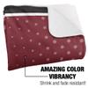 University of Northwestern Ohio Racers Logo Dots Silky Touch Sherpa Back Super Soft Throw Blanket,Logo Dots view 3