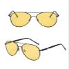 WIRUN Night Vision Glasses Anti-Glare Polarized UV400 Aviator Night Driving Glasses for Men & Women Fishing Cycling Golf (Black) view 4