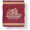 Rhode Island College Anchorman Primary Logo Silky Touch Sherpa Back Super Soft Throw Blanket,Primary Logo view 1