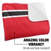 Wesleyan University Cardinals Primary Logo Silky Touch Sherpa Back Super Soft Throw Blanket,Primary Logo view 3