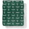 Portland State University Vikings Logo Pattern Silky Touch Sherpa Back Super Soft Throw Blanket,Logo Pattern view 1
