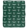 Portland State University Vikings Logo Pattern Silky Touch Sherpa Back Super Soft Throw Blanket,Logo Pattern view 2