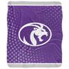 University of North Alabama Lions Logo Dots Silky Touch Sherpa Back Super Soft Throw Blanket,Logo Dots view 2